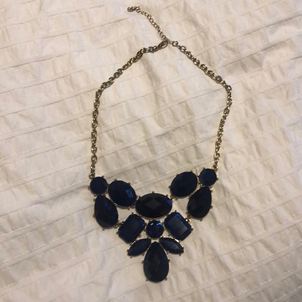 Francesca’s Collections blue statement necklace